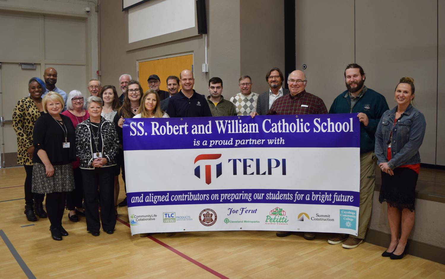 Group of volunteers at SS. Robert and William Catholic School
