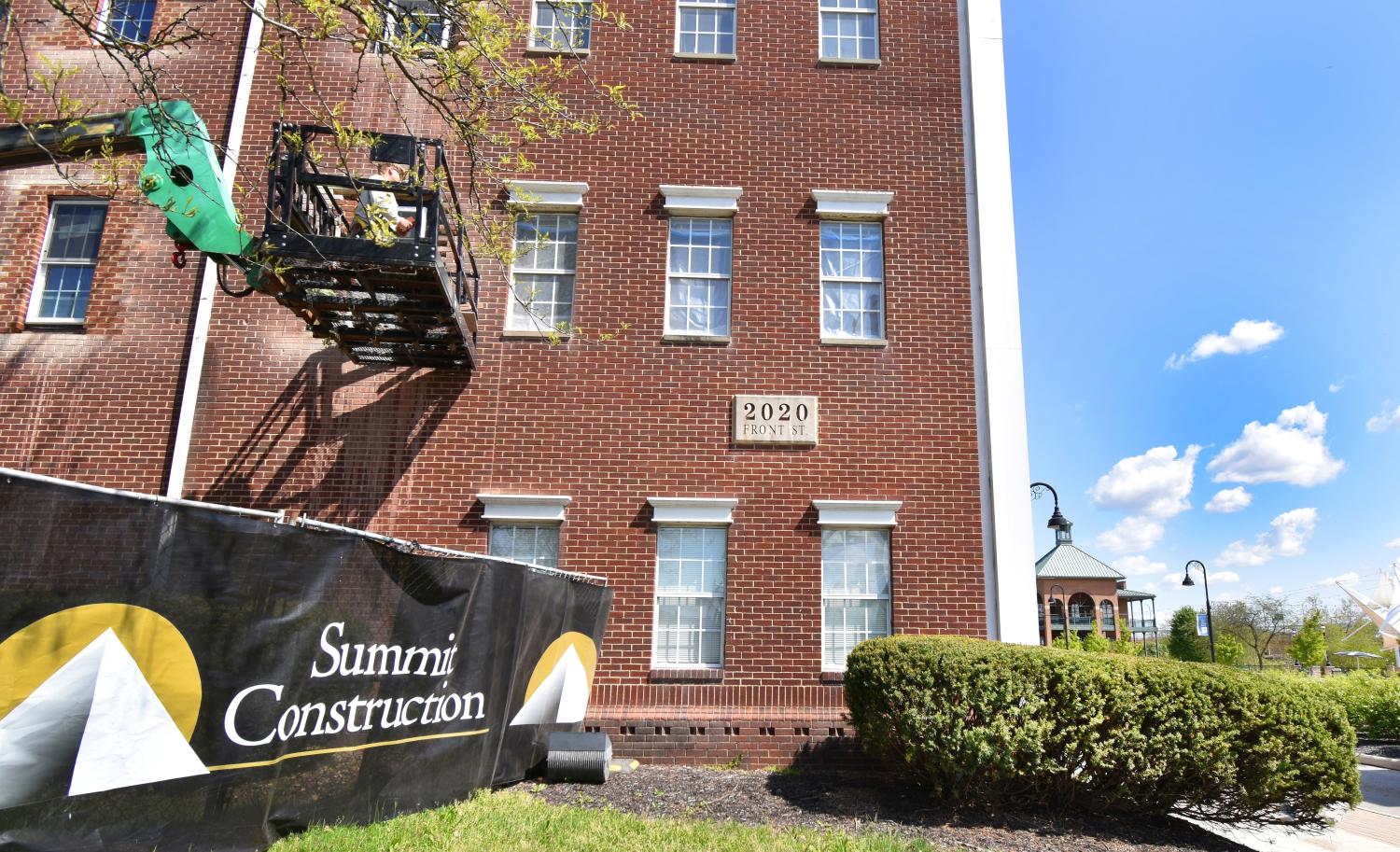 Façade of 2020 Front Street Apartments 