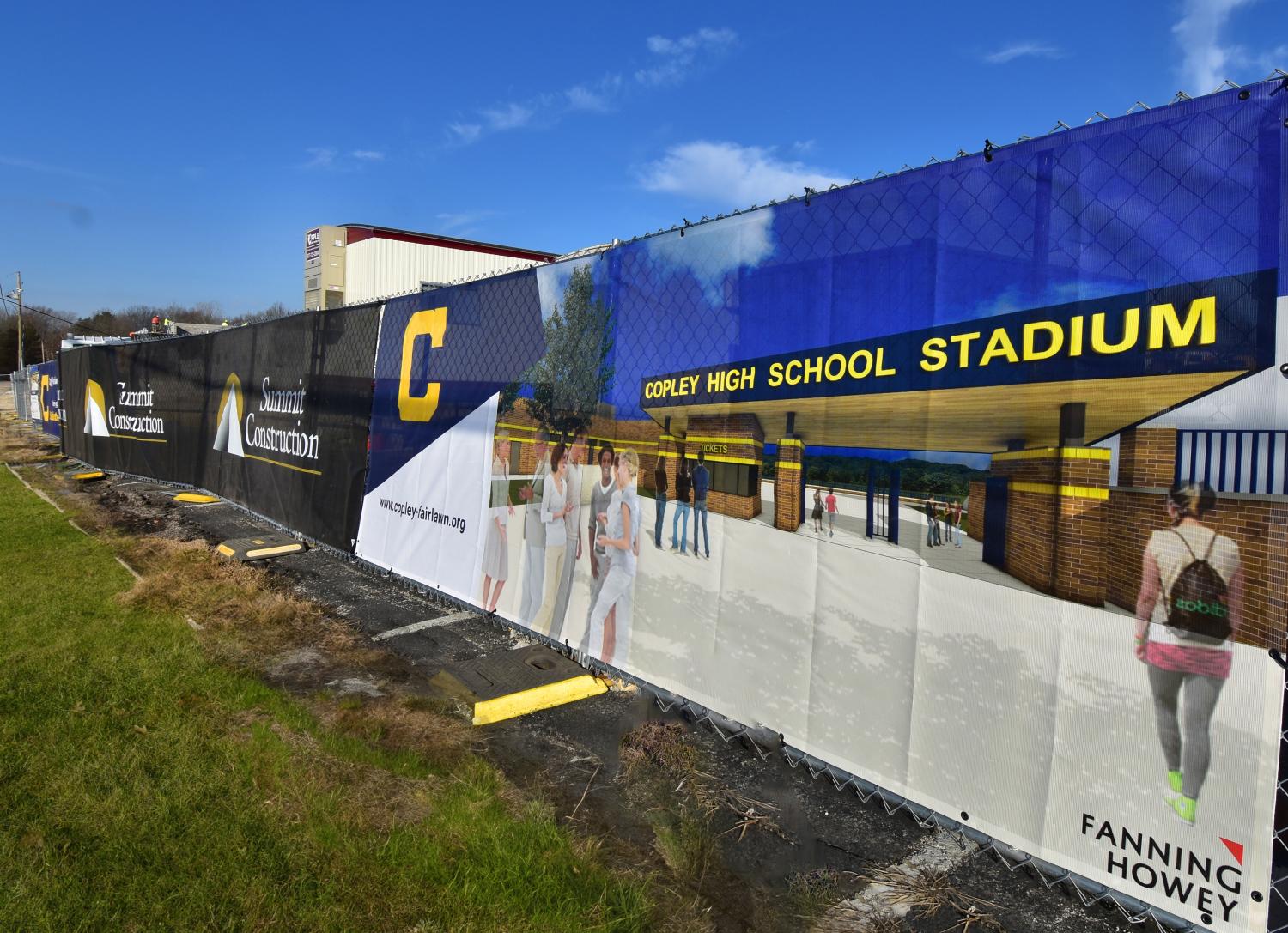 Copley High School Rendering in front of site 
