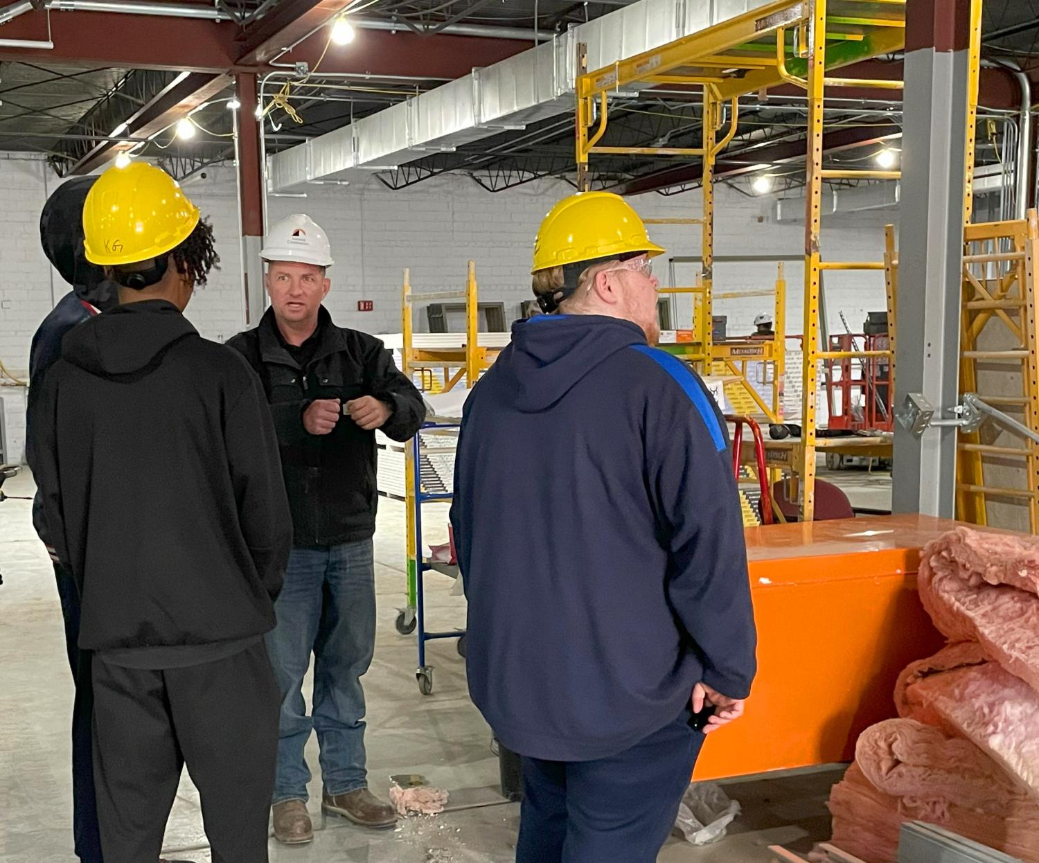 Site tour at the University of Akron future Center for Precision Manufacturing