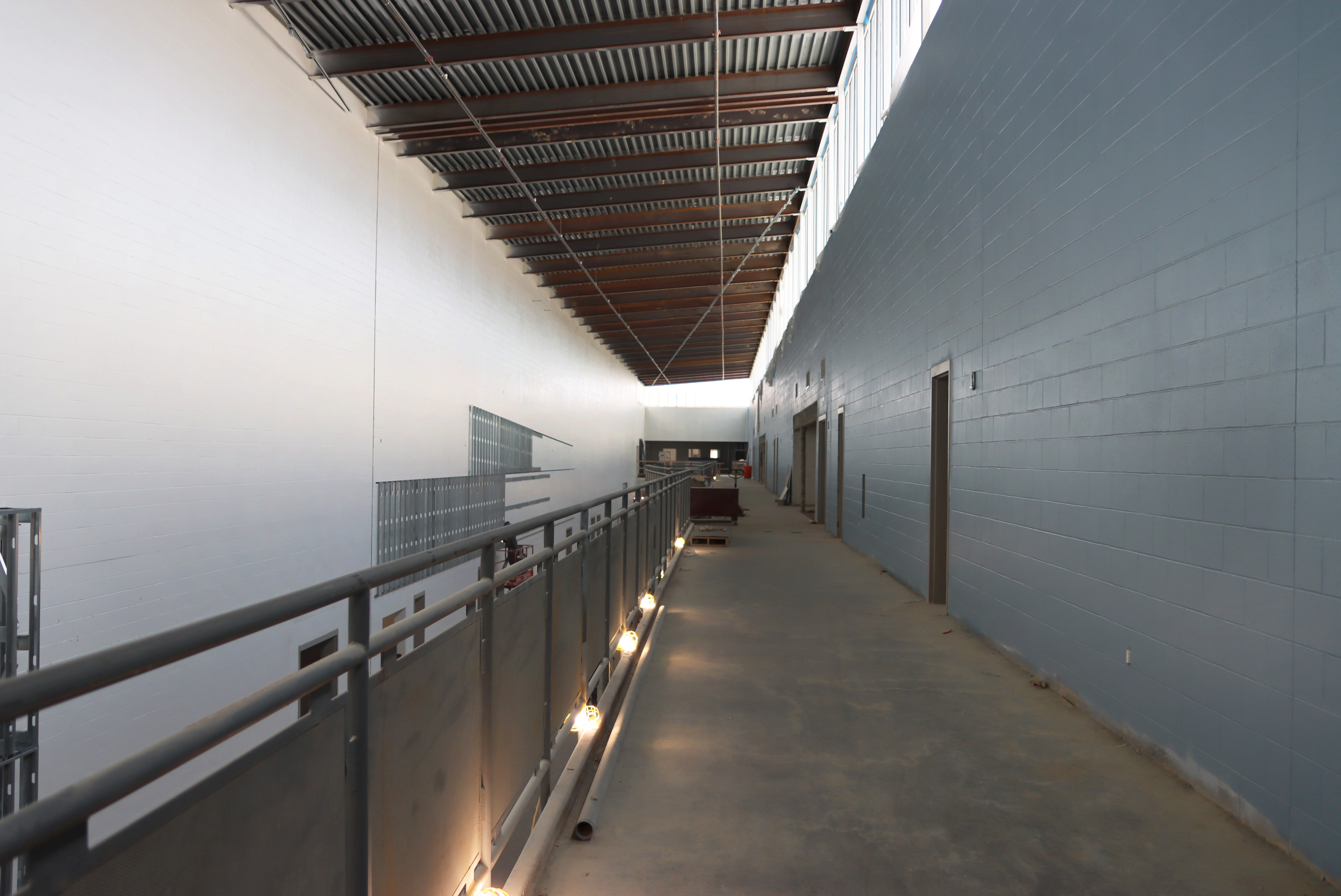 second-floor corridor