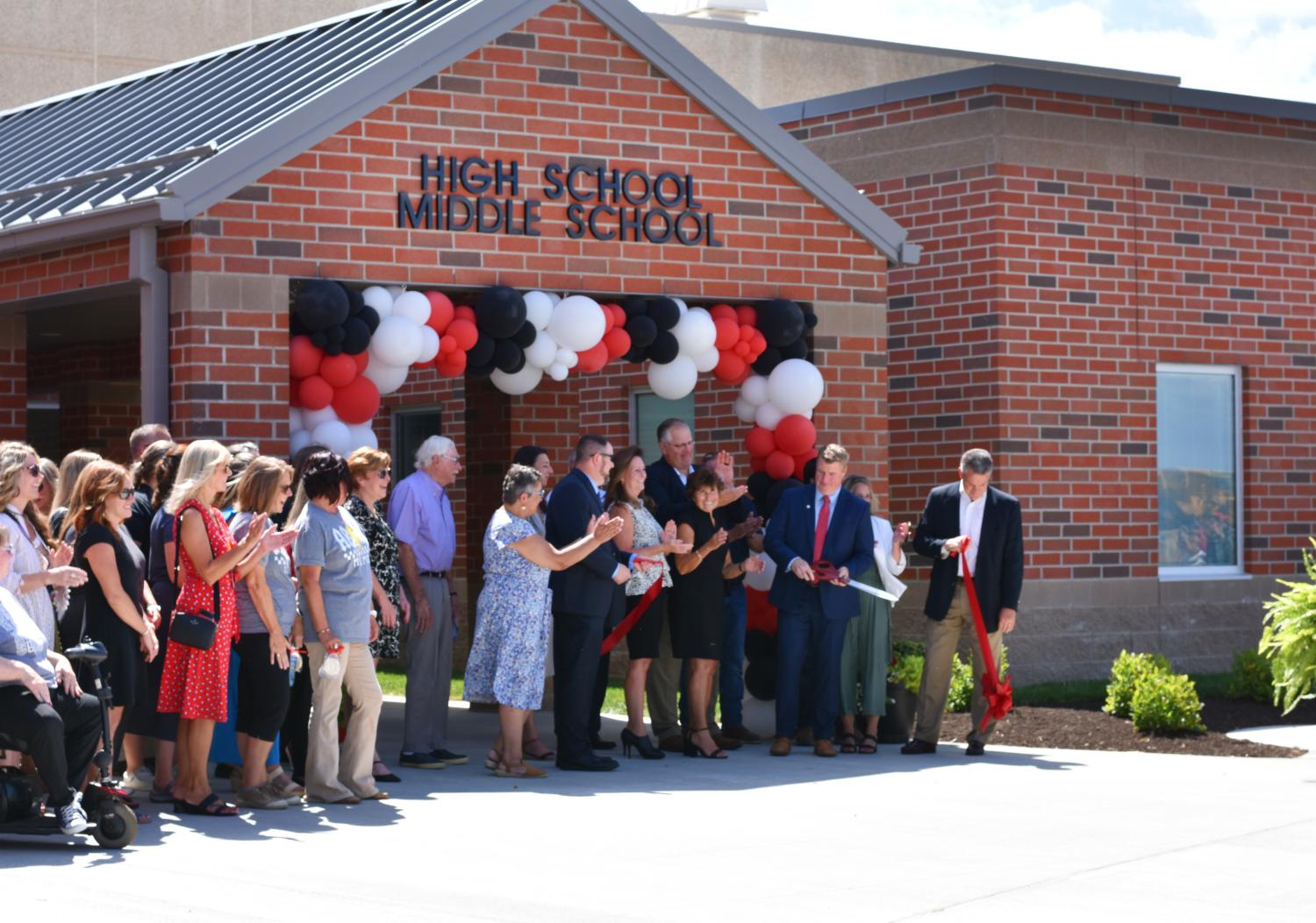 Ribbon cutting ceremony Logan Elm Schools 