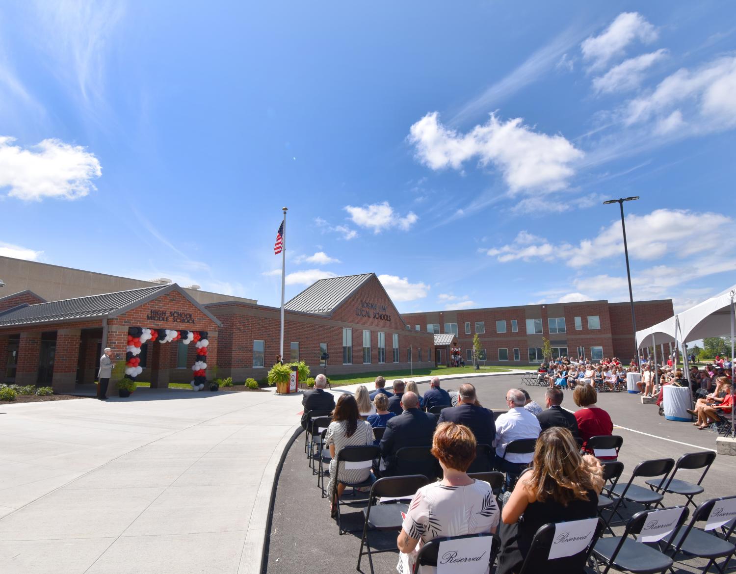 Ribbon Cutting ceremony Logan Elm Schools 