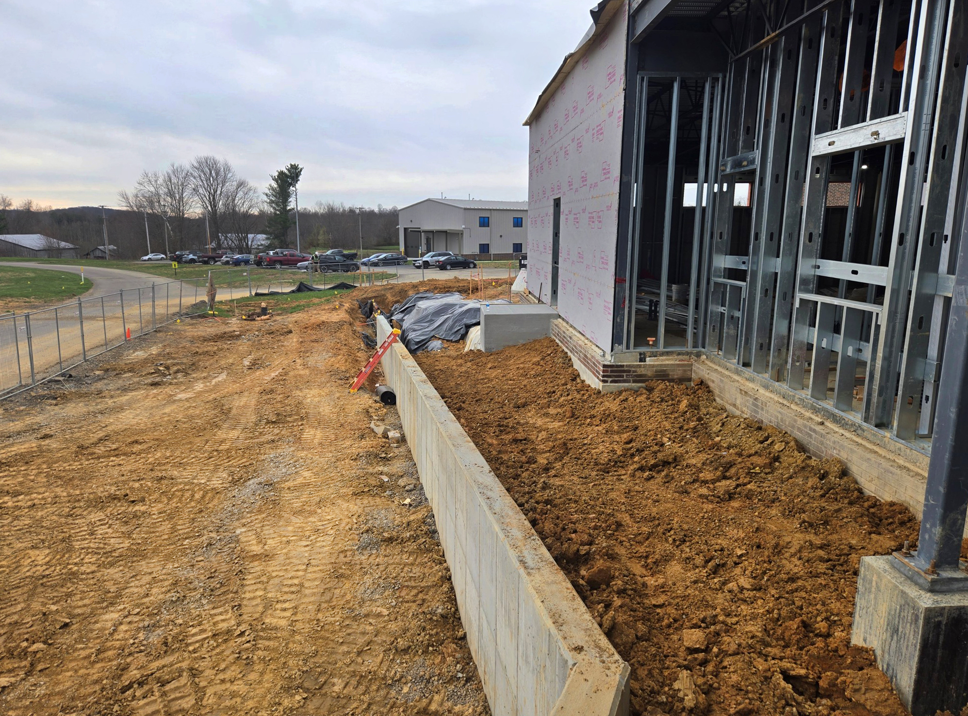 retaining wall at Buckeye Hills 