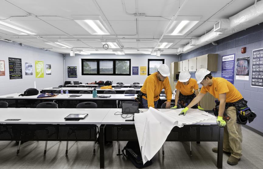 Renovated classrooms at Pickaway-Ross 