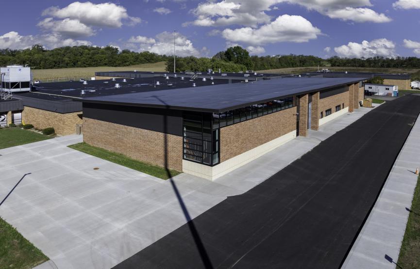 Exterior of the Pickaway-Ross construction trades lab addition