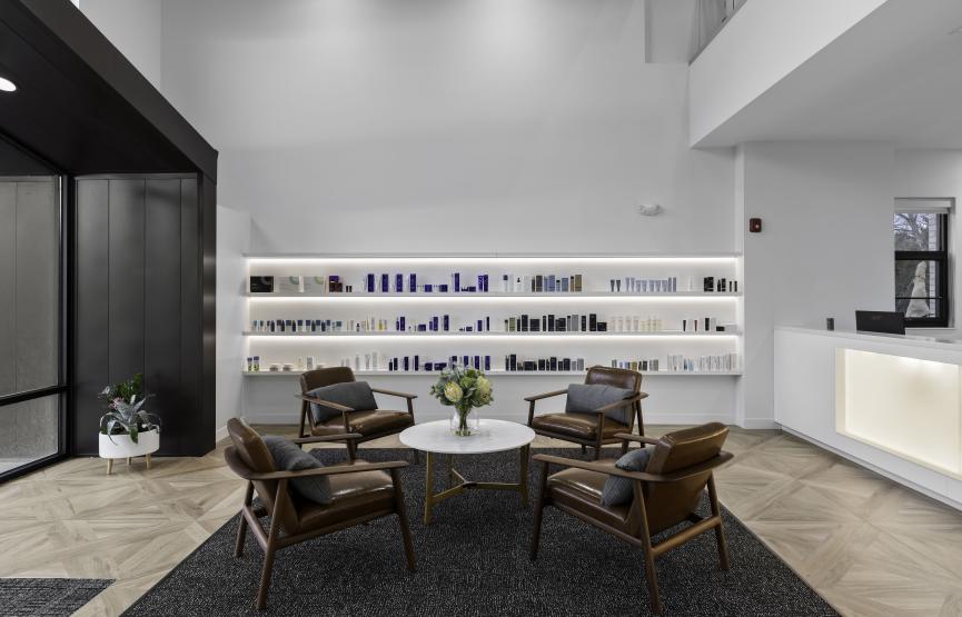 Waiting area and product display 