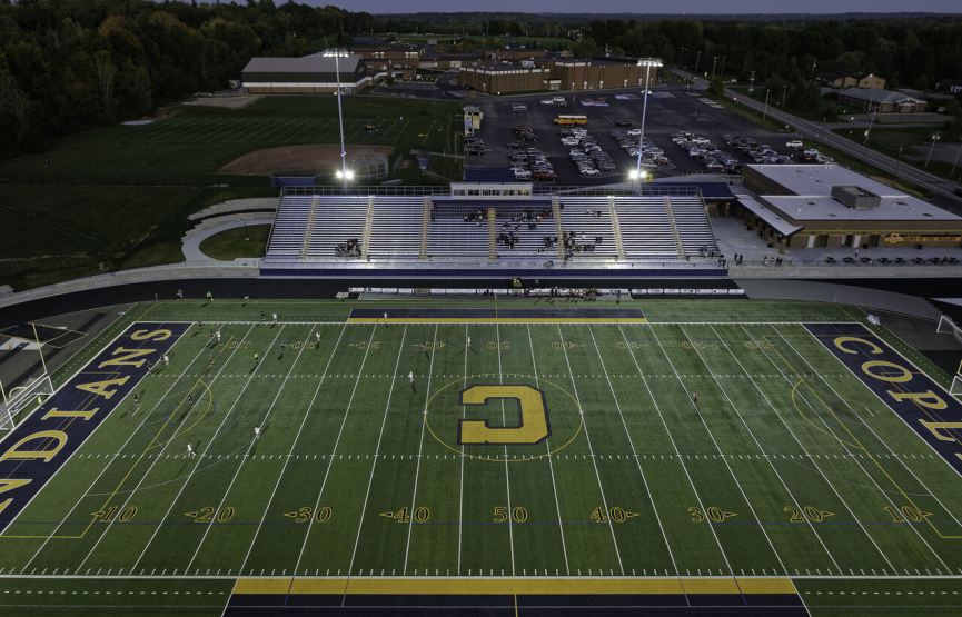 Aerial view of stadium 